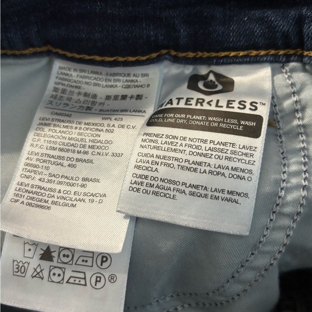 Levi's 312 Shaping Slim Women's Medium Dark Wash Denim Jeans - Picture 5 of 5